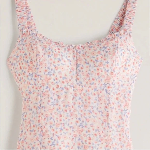 A&F Flirty Scrunchie Strap Dress, Size M - Picture 2 of 7